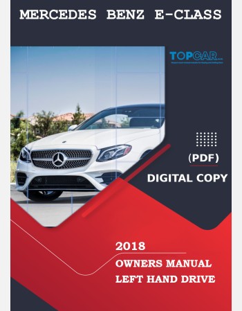 mercedes benz e class 2018 owners manual